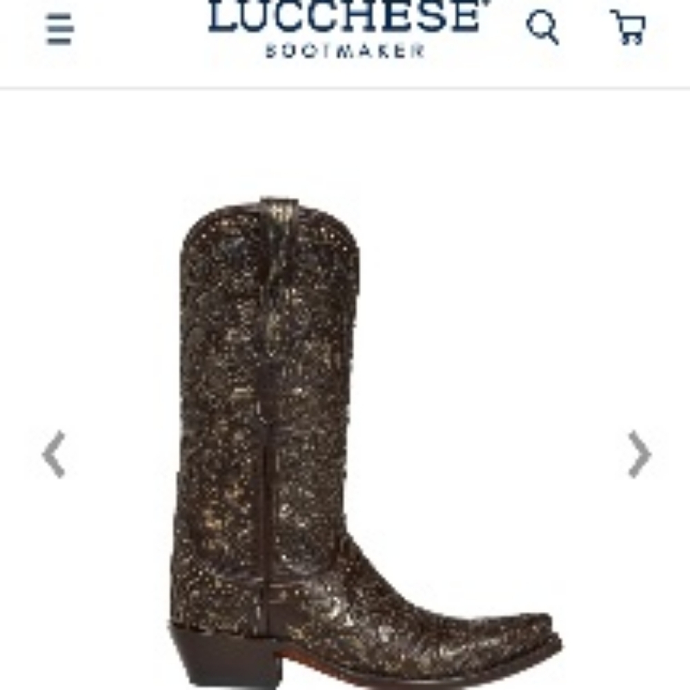 Lucchese Cowgirl boots fancy sz 8